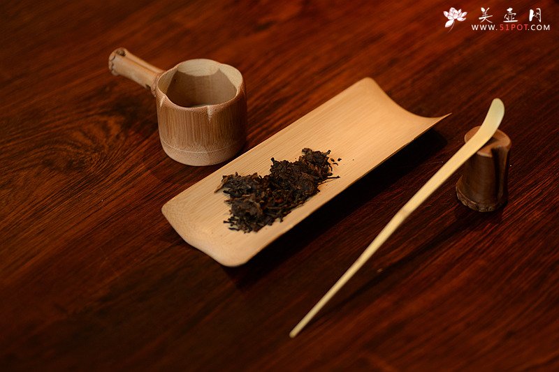 紫砂壶图片：美壶特惠 茶盘必备竹韵小套组 茶拨 茶荷 茶针 盖托 竹漏 - 美壶网