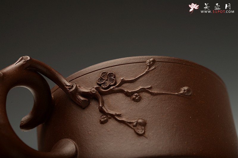 紫砂壶图片：陈腐老紫泥 仅一件不接受定做 手法老辣 花货潜力股 精致三友 - 美壶网