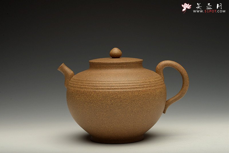 紫砂壶图片：独特韵味 古色古香 于洪霞新作 全手汉韵 饱满俊雅 - 美壶网