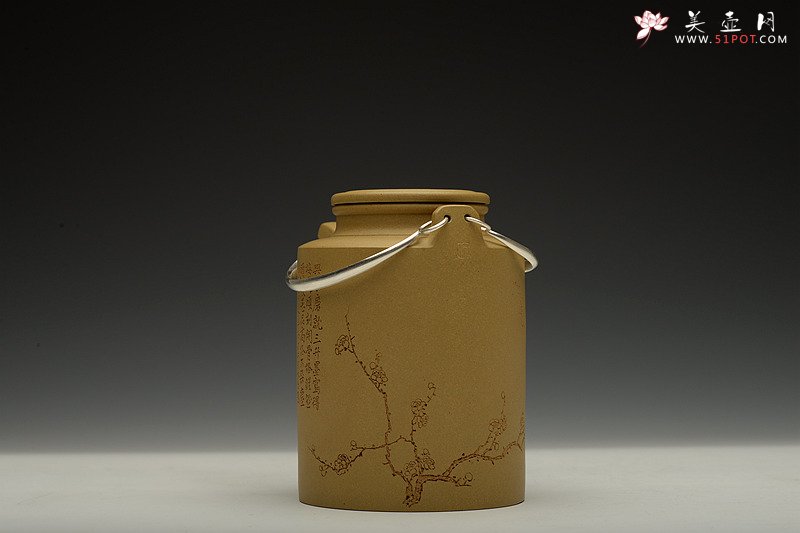 紫砂壶图片：陈宏林装饰 强强联合 全手玉麟洋桶 摹 - 美壶网