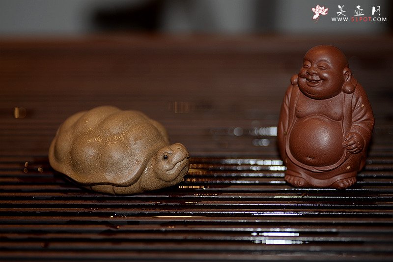 紫砂壶图片：龟虽寿之小龟o(∩_∩)o  茶盘宠物~ - 美壶网