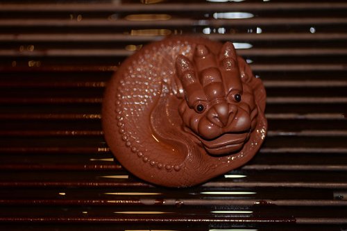 美壶定制紫砂壶 茶盘小茶宠之蟠龙 原矿清水泥