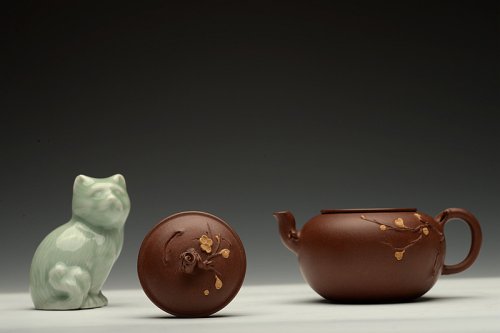 潘丹初紫砂壶 潘丹初最新全手作品 精品小花货 迎春 秀雅小巧 原矿底槽清