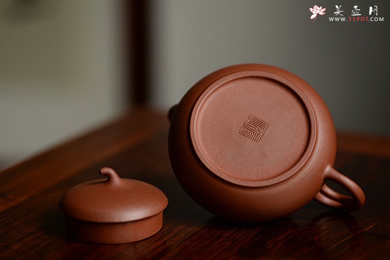 紫砂壶图片：张悦原创文人壶 感悟慢生活~ 全手遐逸壶 精品底槽青 - 美壶网