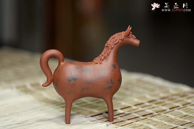 紫砂壶图片：马到吉象~ 施奇华特色文房茶宠 全手工 颇有玩味~ - 美壶网