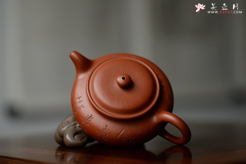 紫砂壶图片：饮者寿 传统经典 仿古 范曾之味~ - 美壶网