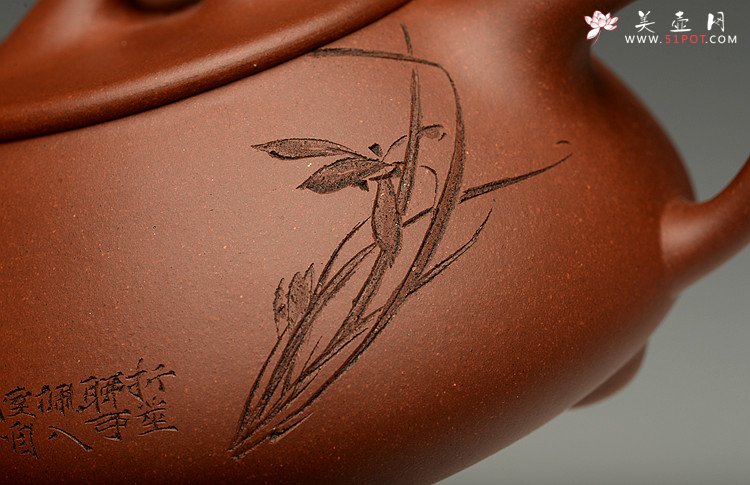 紫砂壶图片：优质青水泥 传统实用 文气装饰 中石瓢 - 美壶网