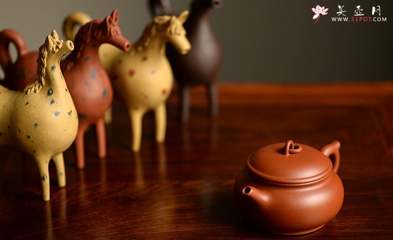 紫砂壶图片：功夫茶之朱泥小壶 灵秀之作  筑云 - 美壶网