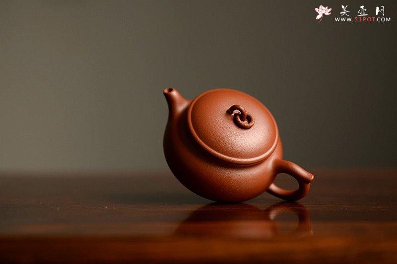 紫砂壶图片：功夫茶之朱泥小壶 灵秀之作  筑云 - 美壶网