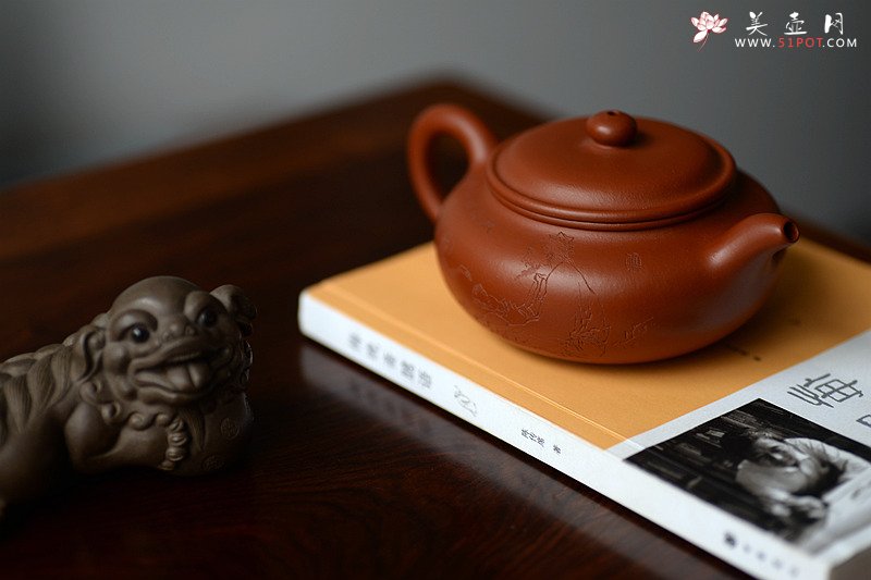 紫砂壶图片：饮者寿 传统经典 仿古 范曾之味~ - 美壶网