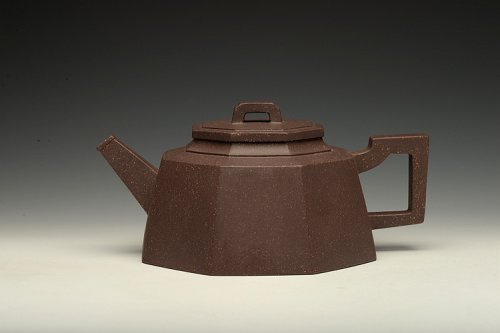 马建鹏紫砂壶 马建鹏新作 工整厚重 线条挺拔  全手大八方 原矿紫泥