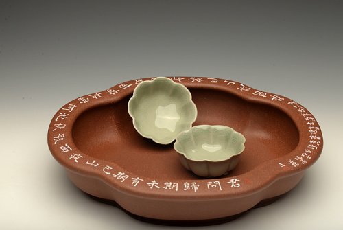 朱牧清紫砂壶 朱牧清文房水洗  实用雅玩 原矿清水泥