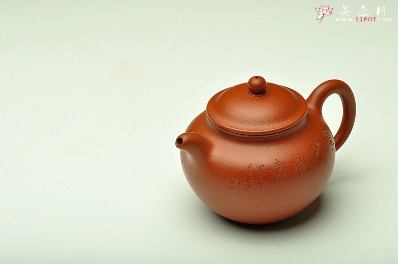 紫砂壶图片：张云熙精品之作 端庄秀雅 朱泥掇子 室静观书~ - 美壶网