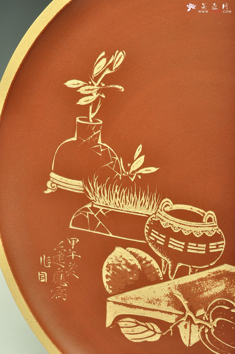 紫砂壶图片：陆轶舟部分挂盘作品欣赏 ~ - 美壶网