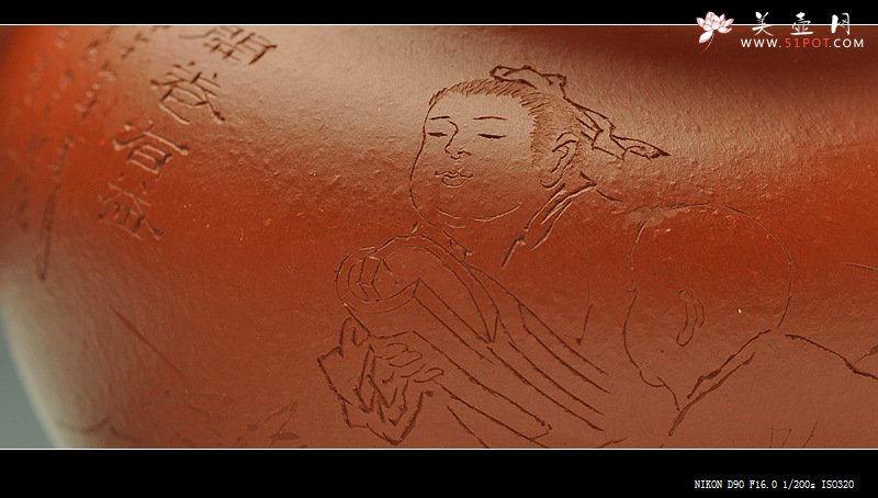 紫砂壶图片：张云熙精品之作 端庄秀雅 朱泥掇子 室静观书~ - 美壶网