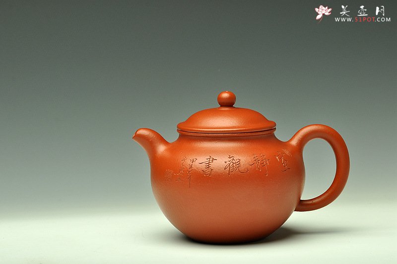 紫砂壶图片：张云熙精品之作 端庄秀雅 朱泥掇子 室静观书~ - 美壶网