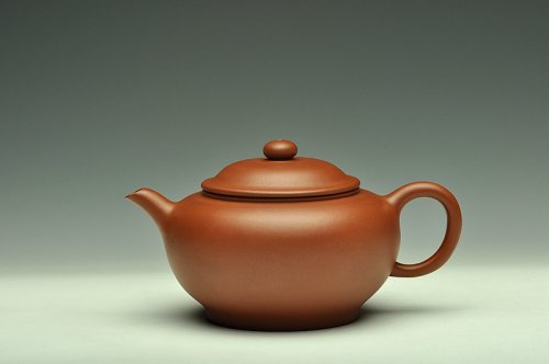 周路健紫砂壶 端庄素雅 精工之作 杀茶利器 全手线韵 原矿朱泥