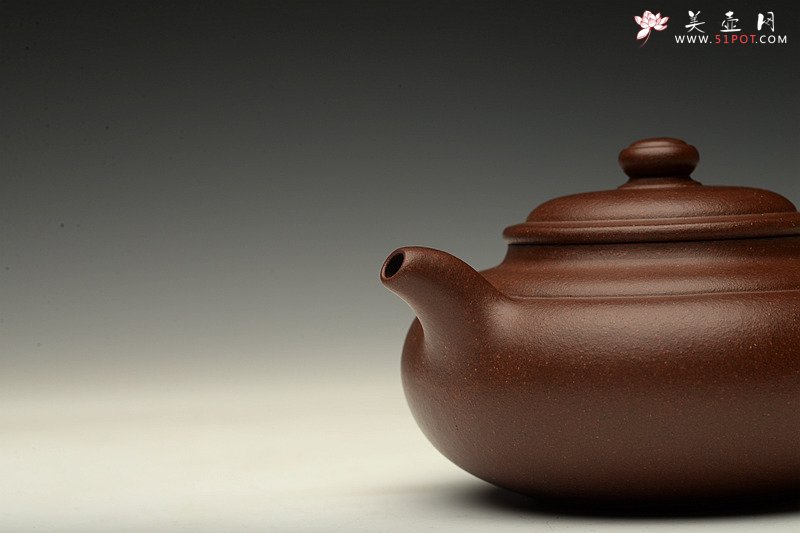 紫砂壶图片：线条优美 饱满精致 全手想泉 传统经典 - 美壶网