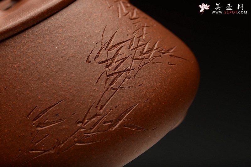 紫砂壶图片：张力十足 陆轶舟装饰 全手平盖石瓢 - 美壶网