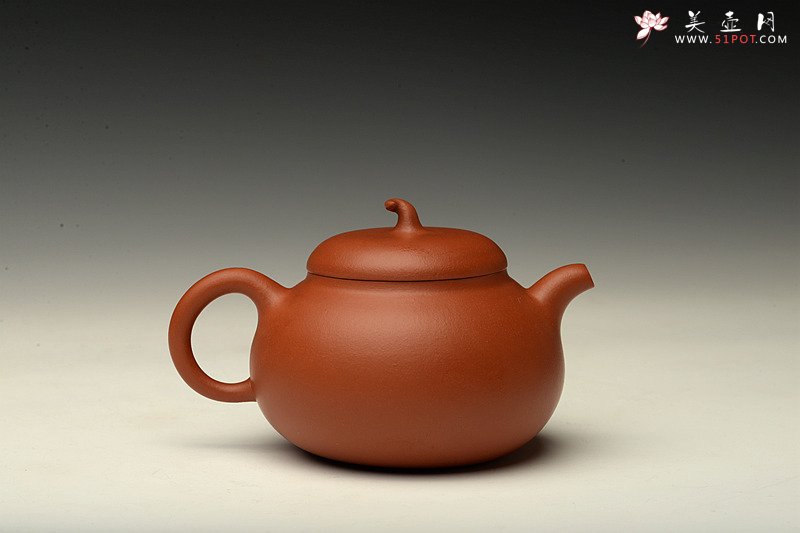紫砂壶图片：娇艳迷人 饱满可人 ~ 全手朱泥茄段 - 美壶网