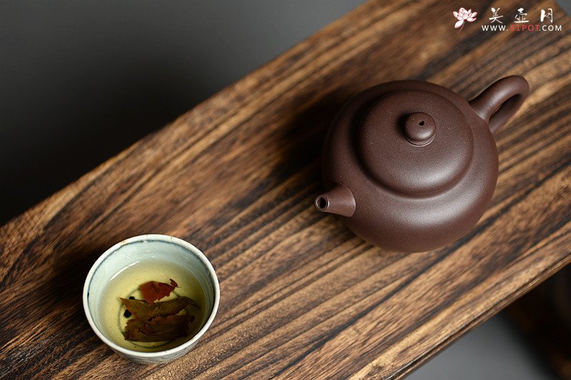 紫砂壶图片：美壶特惠 优质紫泥 厚重古朴 全手明式摹古 - 美壶网