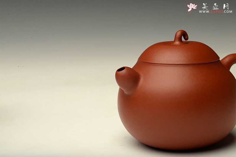 紫砂壶图片：原矿纯朱泥 不接受预定 娇艳可人 全手小苹果 于洪霞老师随兴而作 - 美壶网