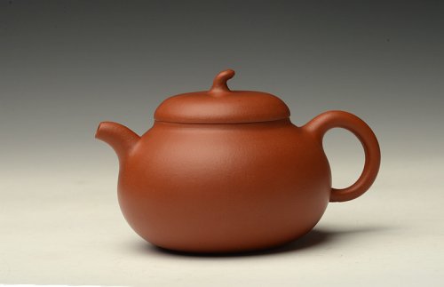 施梦佳紫砂壶 娇艳迷人 饱满可人 ~ 全手朱泥茄段 原矿朱泥