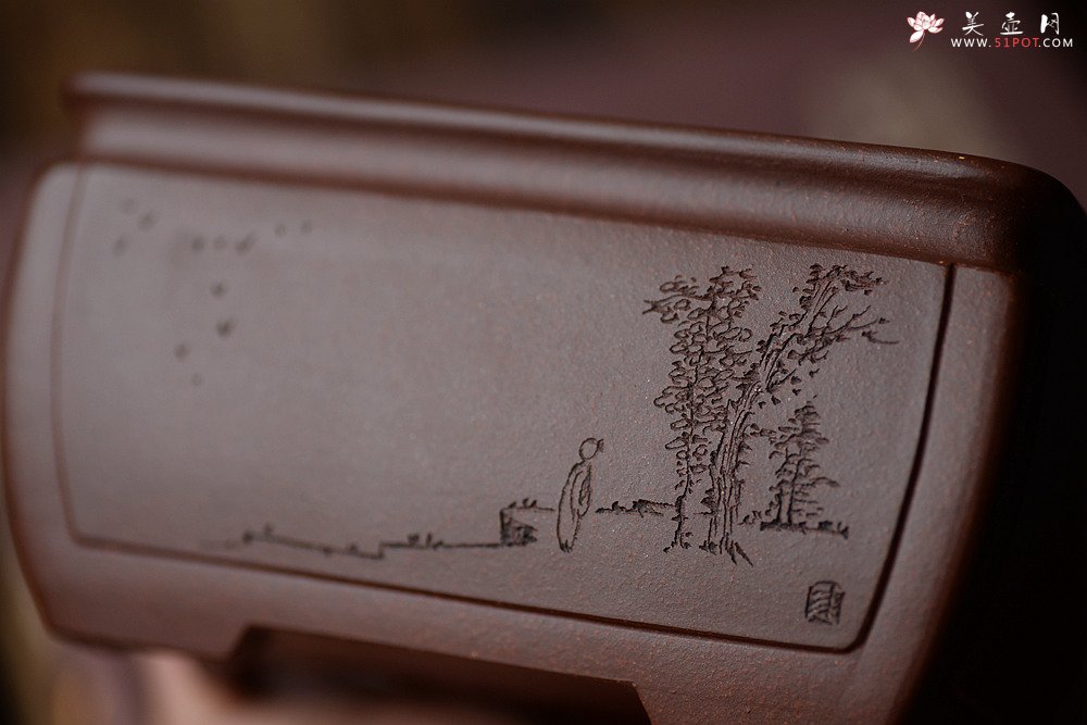 紫砂壶图片：张秋平全手制花盆 陆逸舟精心装饰 开光花盆 文房雅玩~ - 美壶网