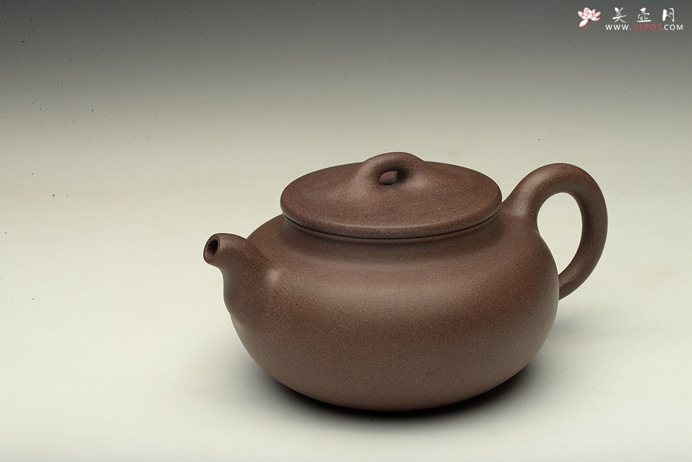 紫砂壶图片：美壶特惠 温文尔雅 青灰泥  融古一式 - 美壶网