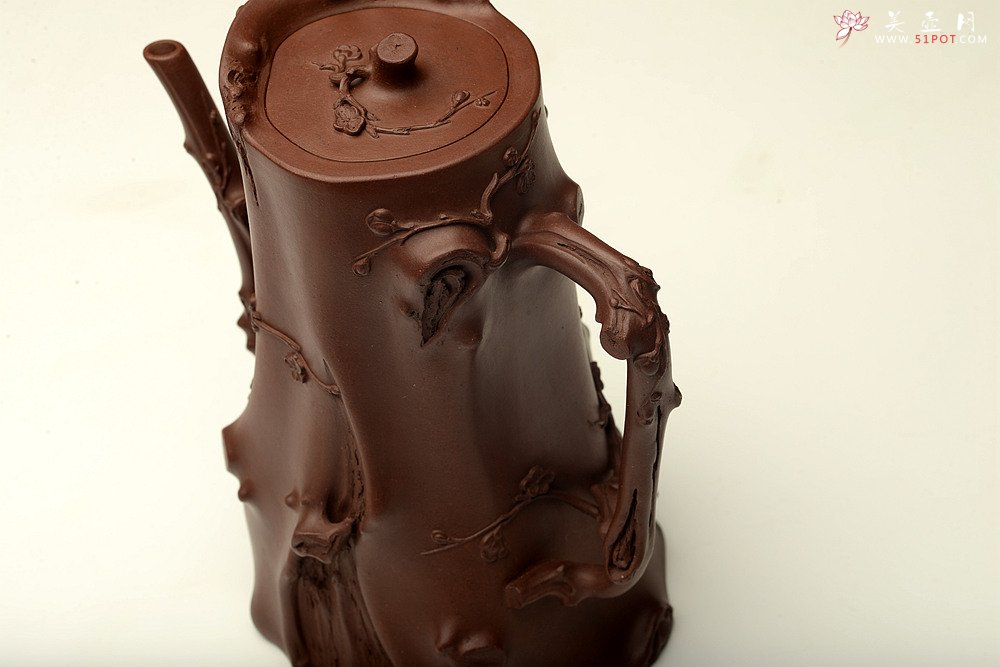 紫砂壶图片：精品重器 顾正芳甲午扛鼎巨作 梅桩套壶 诸友欣赏 - 美壶网