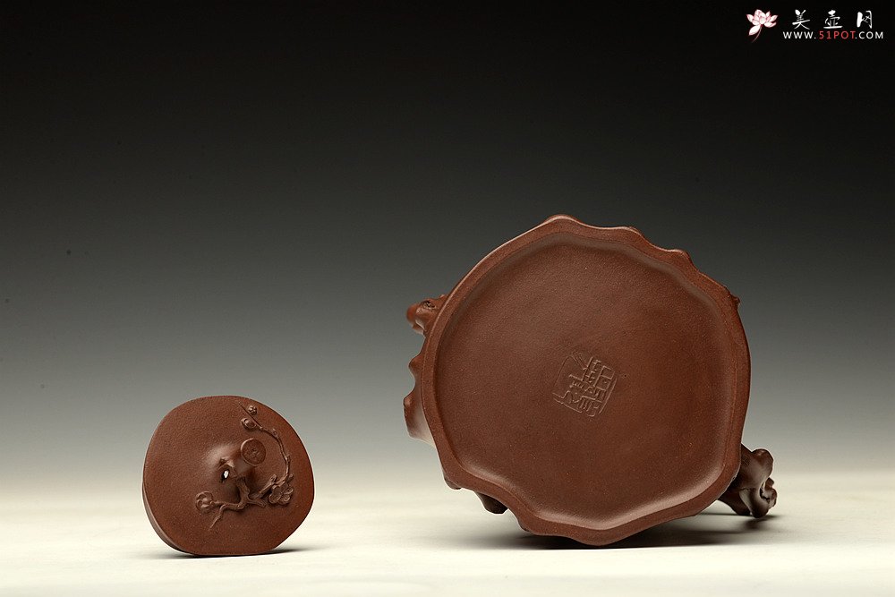 紫砂壶图片：精品重器 顾正芳甲午扛鼎巨作 梅桩套壶 诸友欣赏 - 美壶网