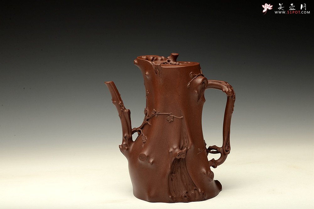 紫砂壶图片：精品重器 顾正芳甲午扛鼎巨作 梅桩套壶 诸友欣赏 - 美壶网