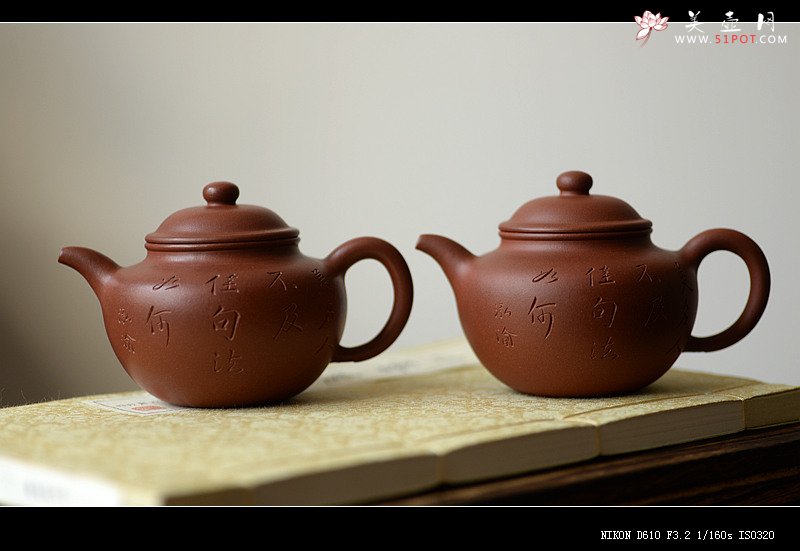 紫砂壶图片：鸿渝山房摹古之留佩莲子 娇小可人 美壶特惠 - 美壶网