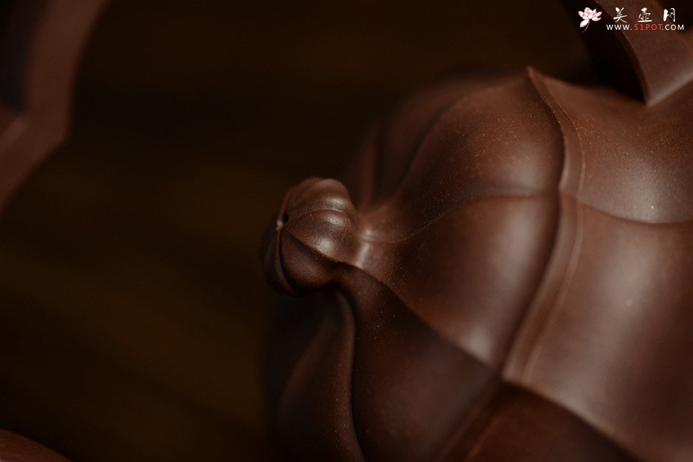 紫砂壶图片：筋囊实力派蔡旭伟力作  大美肌理 张力十足 全手星月提梁 - 美壶网