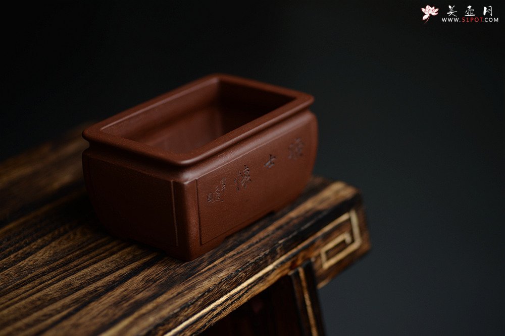 紫砂壶图片：张秋平全手制花盆 陆逸舟精心装饰 开光花盆 文房雅玩~ - 美壶网