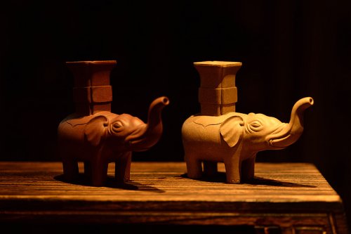 美壶定制紫砂壶 文房水注 太平有象 花瓶~镇纸or茶宠 