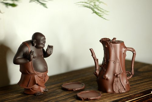 顾正芳紫砂壶 精品重器 顾正芳甲午扛鼎巨作 梅桩套壶 诸友欣赏 