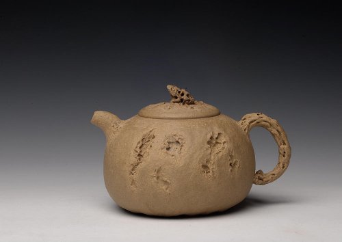 马建鹏紫砂壶 肌理丰富 拙味~ 全手薄胎龚春 金蟾~沧桑质感 原矿段泥