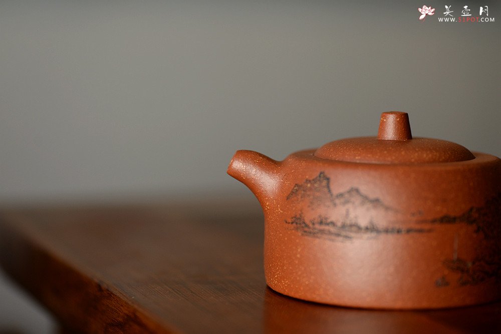 紫砂壶图片：油润降坡泥 山水清味~ 曼生井栏 - 美壶网
