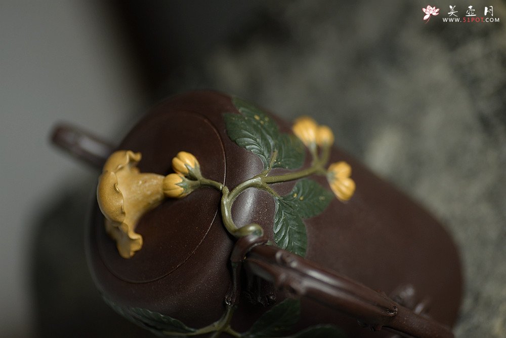 紫砂壶图片：那些花儿之凌霄花~ 精品重器 大美无言o(∩_∩)o - 美壶网