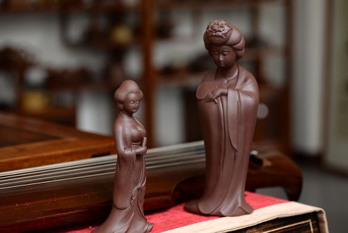 美壶定制紫砂壶 书香美女  原矿紫泥 原矿紫泥