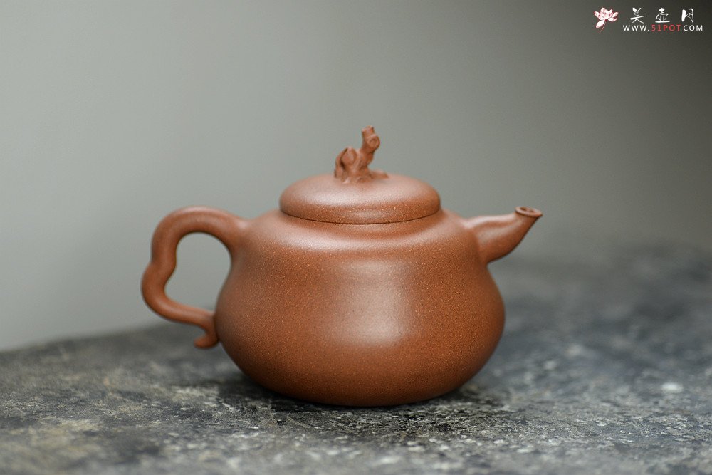 紫砂壶图片：潘小东原创 真 善 美 原矿老段泥 全手济公葫芦  - 美壶网