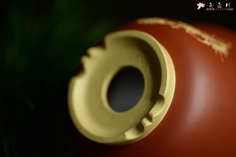 紫砂壶图片：精工佳作 段泥粉朱泥浆 花草四雅之菖蒲花盆 - 美壶网