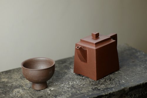 马建鹏紫砂壶 马建鹏作品 全手工雅方壶 优雅大气 原矿底槽清