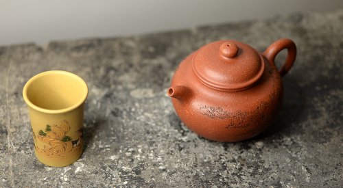 朱牧清紫砂壶 传统实用 山水莲子 优质降坡泥 原矿降坡泥