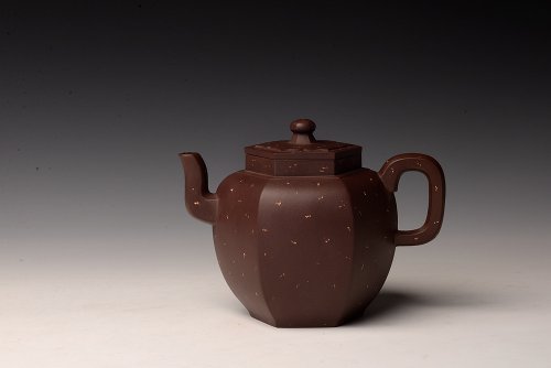 钱伟刚紫砂壶 钱伟刚 铺砂六方 原矿紫泥铺砂  原矿紫泥