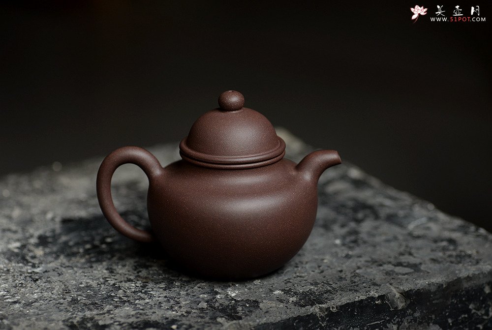 紫砂壶图片：美壶特惠 原矿紫泥 传统经典 寿珍掇球 - 美壶网
