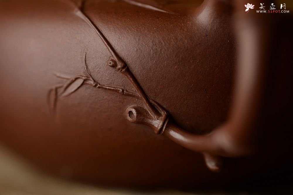 紫砂壶图片：灵秀之作 潘丹初全手竹趣二式  线条简练 爱不释手 - 美壶网