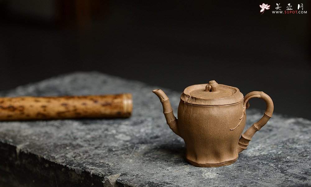 紫砂壶图片：林秀明原创作品 全手清逸 灵秀之作 古朴自然 - 美壶网