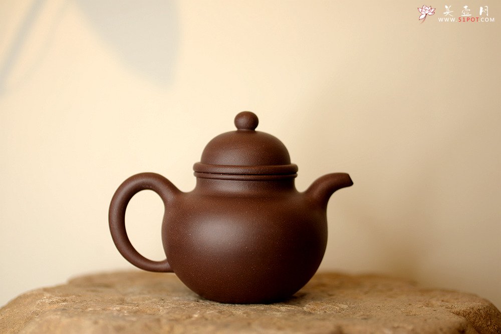 紫砂壶图片：经典再现 全手寿珍掇球 传统实用 - 美壶网